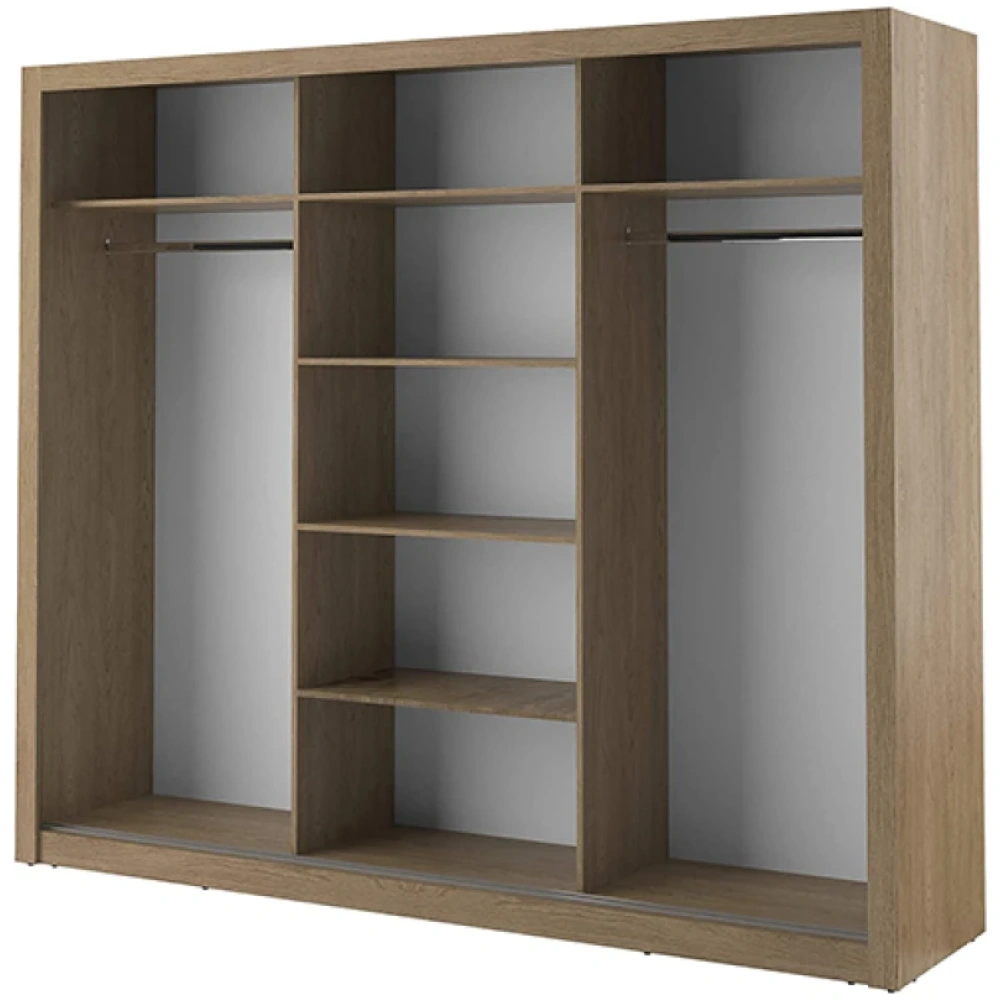 Florida Shetland Oak 250cm Sliding Wardrobe