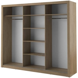 Florida Shetland Oak 250cm Sliding Wardrobe