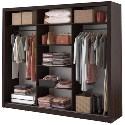 Florida Black 250cm Sliding Wardrobe