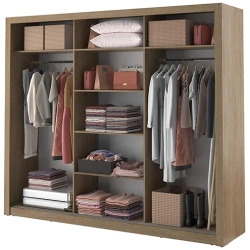 Florida Shetland Oak 250cm Sliding Wardrobe