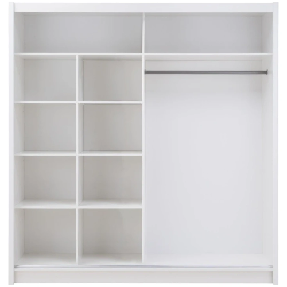 Alabama White 203cm Sliding Wardrobe