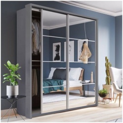 Carolina Grey 180cm Sliding Wardrobe