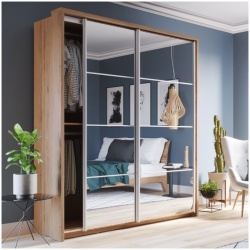 Carolina Shetland Oak 180cm Sliding Wardrobe