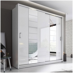 Colorado White 220cm Sliding Wardrobe