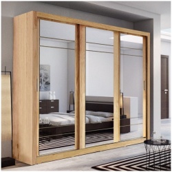 Florida Shetland Oak 250cm Sliding Wardrobe