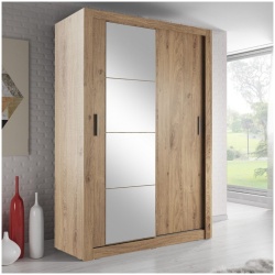 Maine Shetland Oak 120cm Sliding Wardrobe