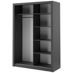 Alaska Black 150cm Sliding Wardrobe