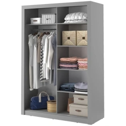 Maine Grey 120cm Sliding Wardrobe