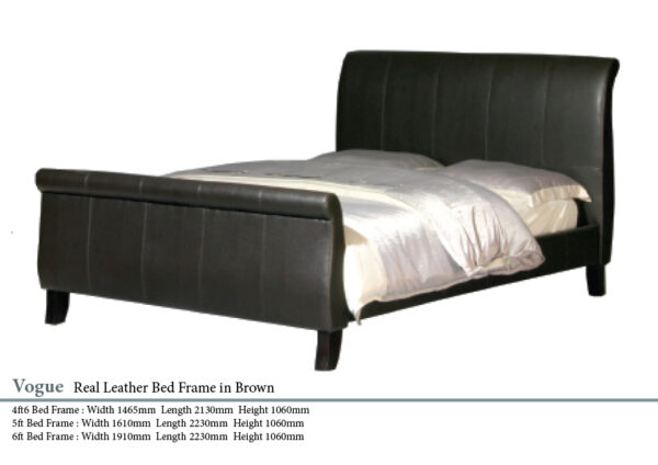 Vogue Leather Bed