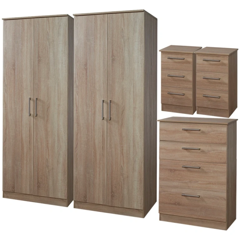 5 Piece Set 2x 080 050 2x 001 Bardolino Oak 800x800 1