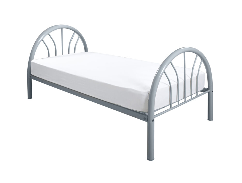 Elegant Single Bed Silver