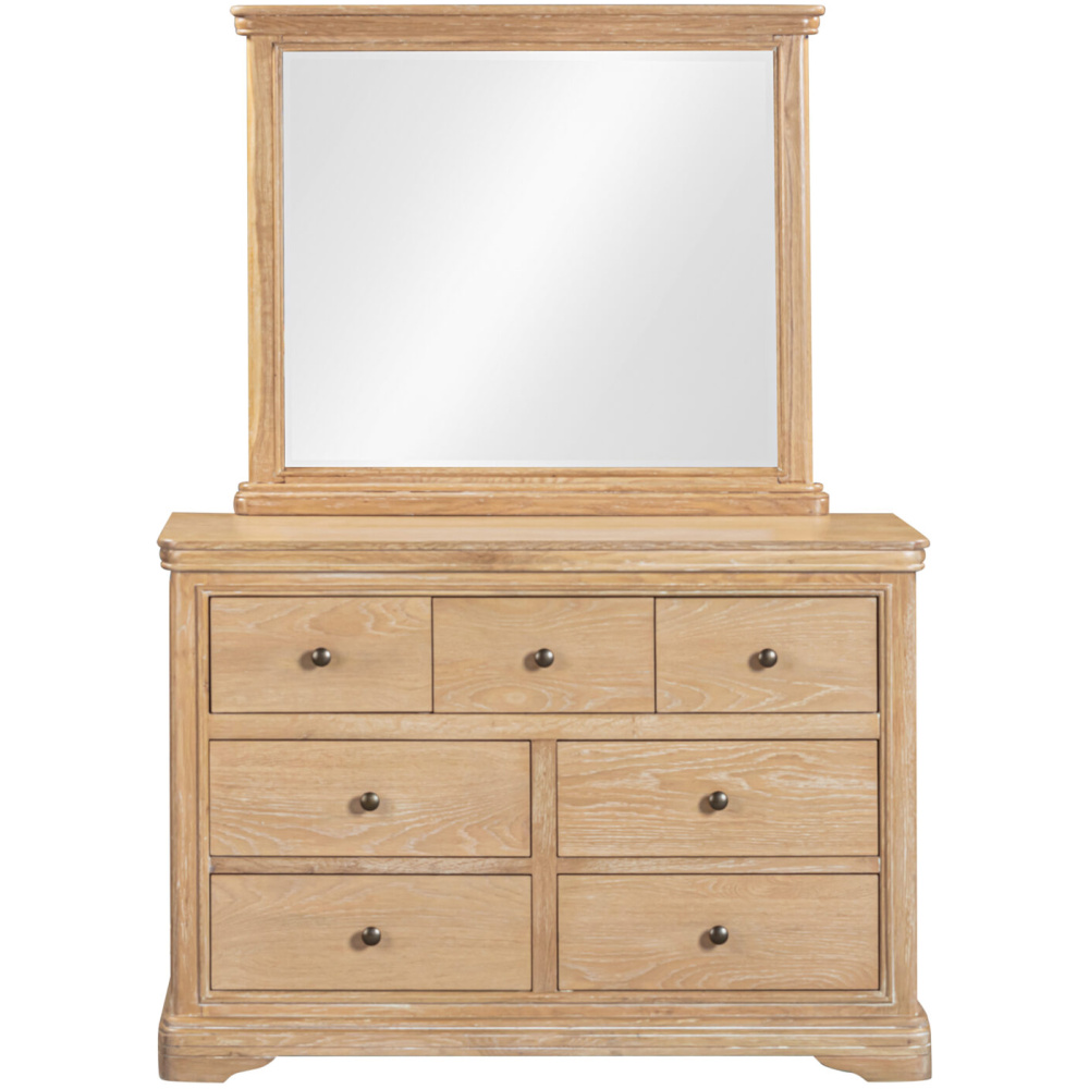 Alberta 7 Drawer Chest & Mirror