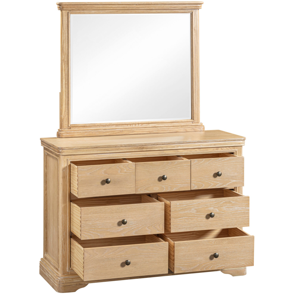 Alberta 7 Drawer Chest & Mirror