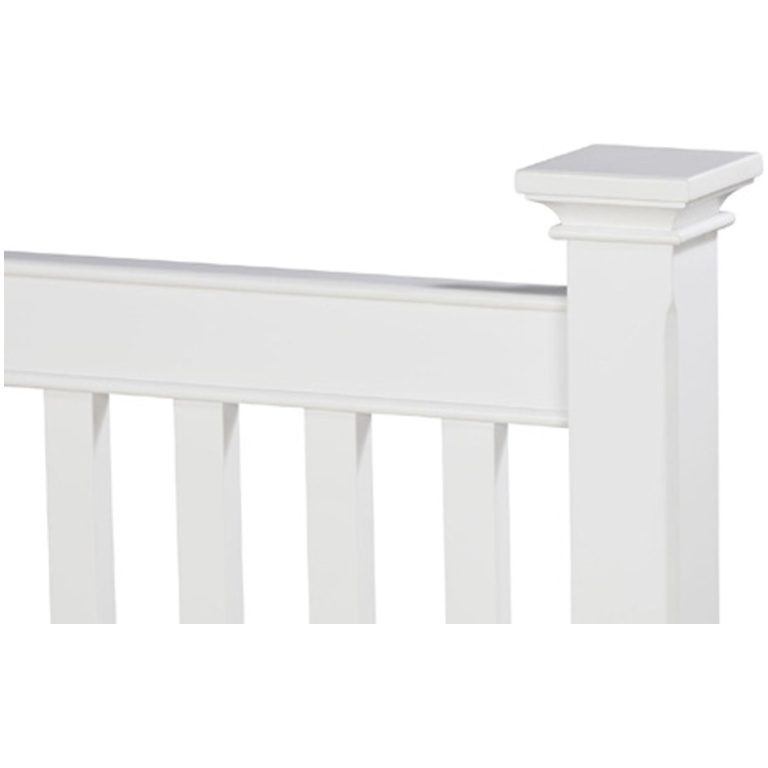 Verona Low End Bed in Antique White Finish 2