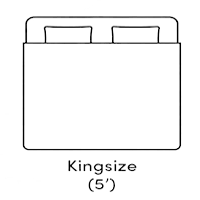 5ft King - 150cm x 200cm