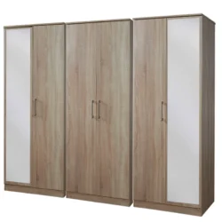 Destiny 6 Door Mirrored Wardrobe