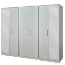 Destiny 6 Door Mirrored Wardrobe - Image 3